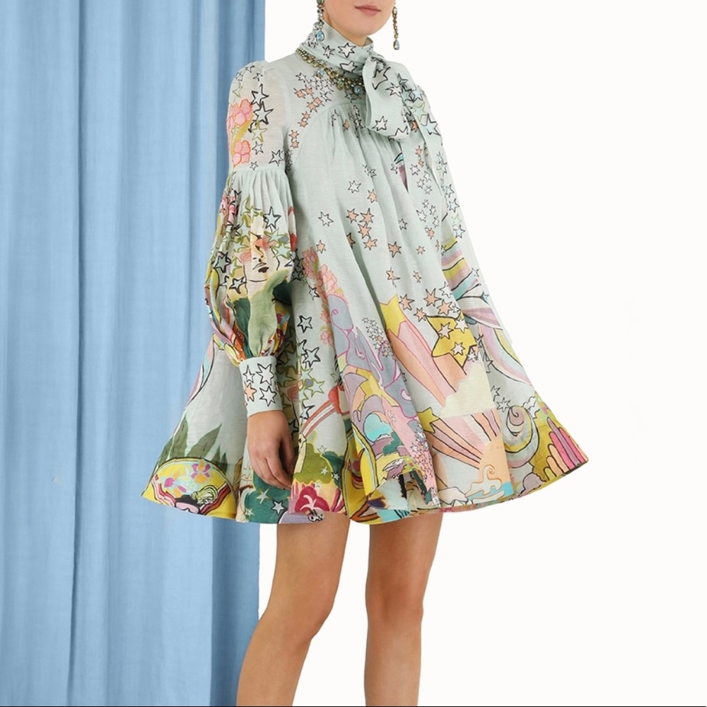 Zimmermann Concert Tie Mini Dress